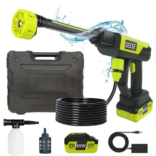 HydroJet Cordless Pressure Washer | Portable Foam Cannon Car Wash Kit