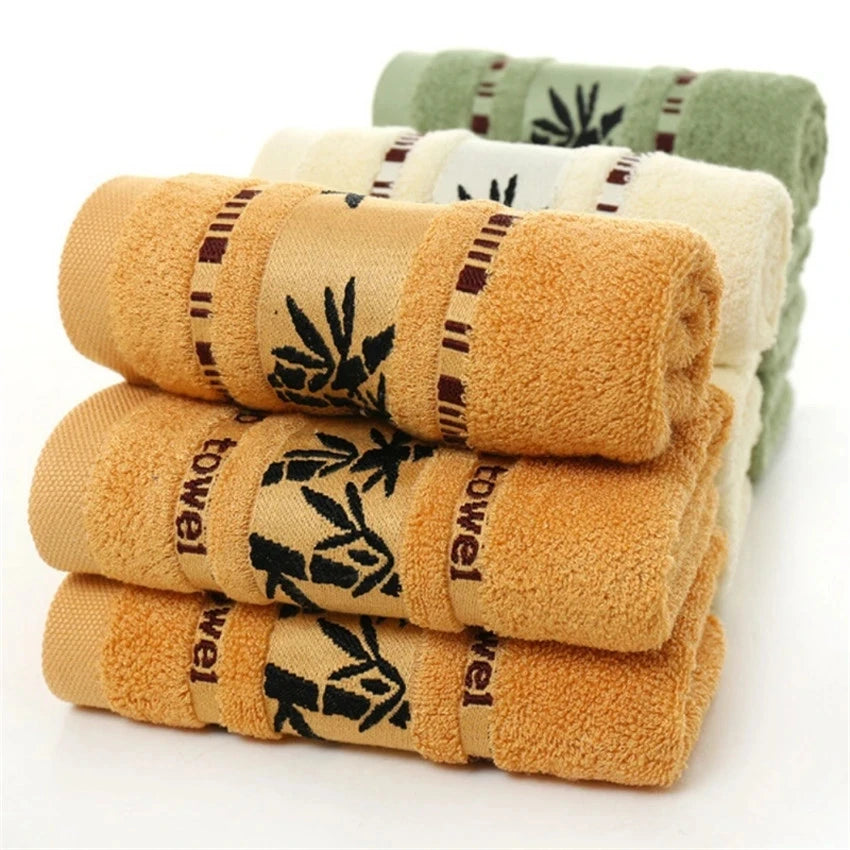 Bamboo Fiber Towel Set | Ultra-Soft Absorbent Bath Towels | Quick-Dry Face and Body Towels