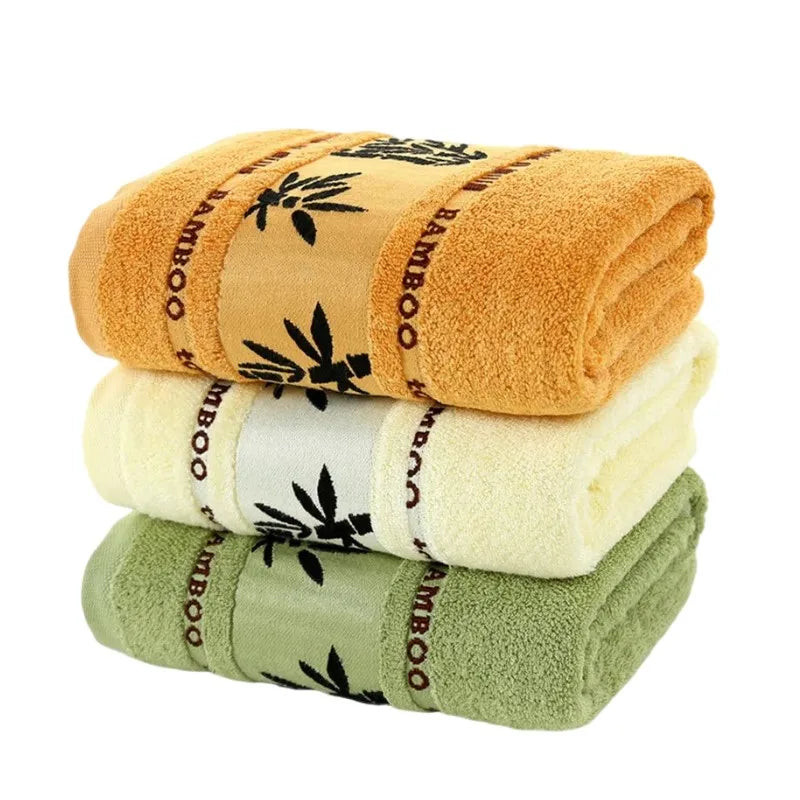 Bamboo Fiber Towel Set | Ultra-Soft Absorbent Bath Towels | Quick-Dry Face and Body Towels