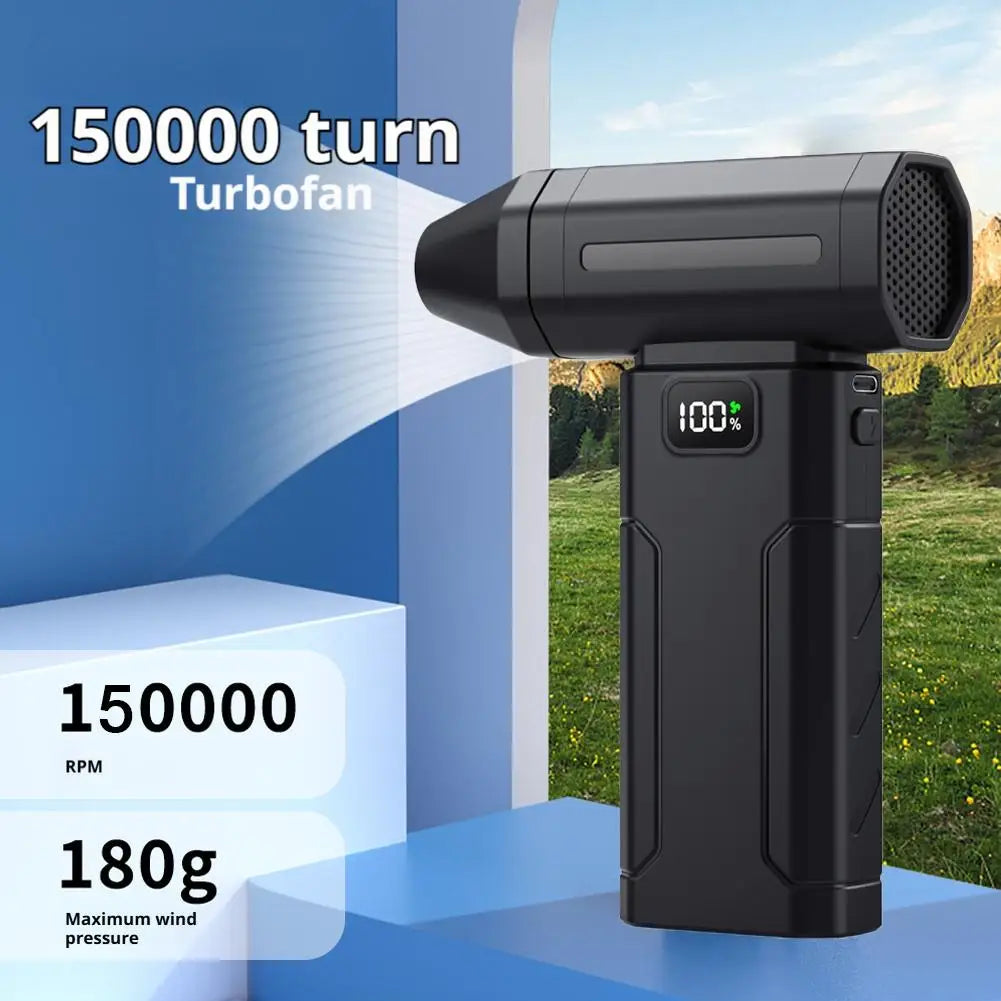Turbo Jet Air Blower 150000 RPM | Brushless Electric Duster | Compressed Air Blower for Keyboard PC Car Cleaning