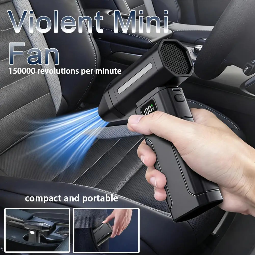 Turbo Jet Air Blower 150000 RPM | Brushless Electric Duster | Compressed Air Blower for Keyboard PC Car Cleaning