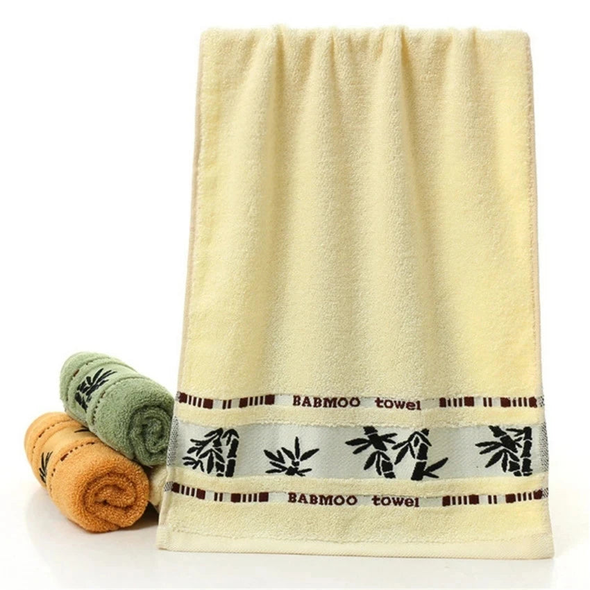 Bamboo Fiber Towel Set | Ultra-Soft Absorbent Bath Towels | Quick-Dry Face and Body Towels