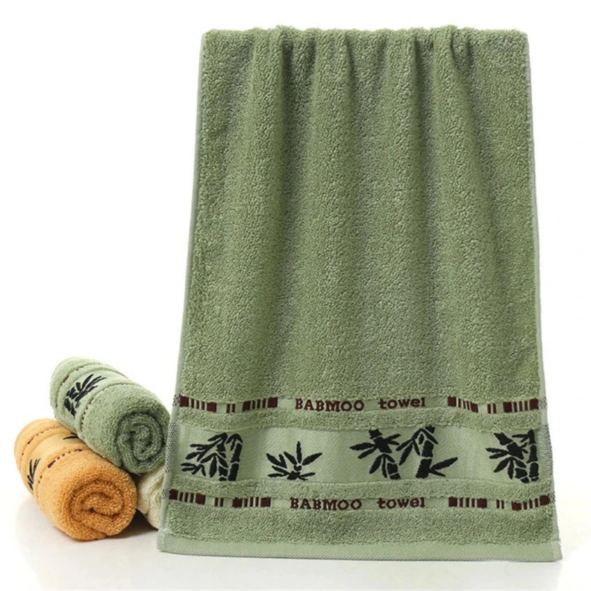 Bamboo Fiber Towel Set | Ultra-Soft Absorbent Bath Towels | Quick-Dry Face and Body Towels